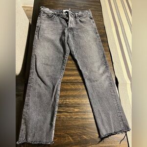 Gently Used CITIZENS OF HUMANITY Emerson Slim Boyfriend Jeans Whisper 26 Raw Hem